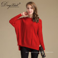 Long Sleeves Cashmere Pure Orange Girls Korea Knit Sweaters Design